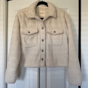 Thread & Supply Off-White Teddy Jacket Size XS